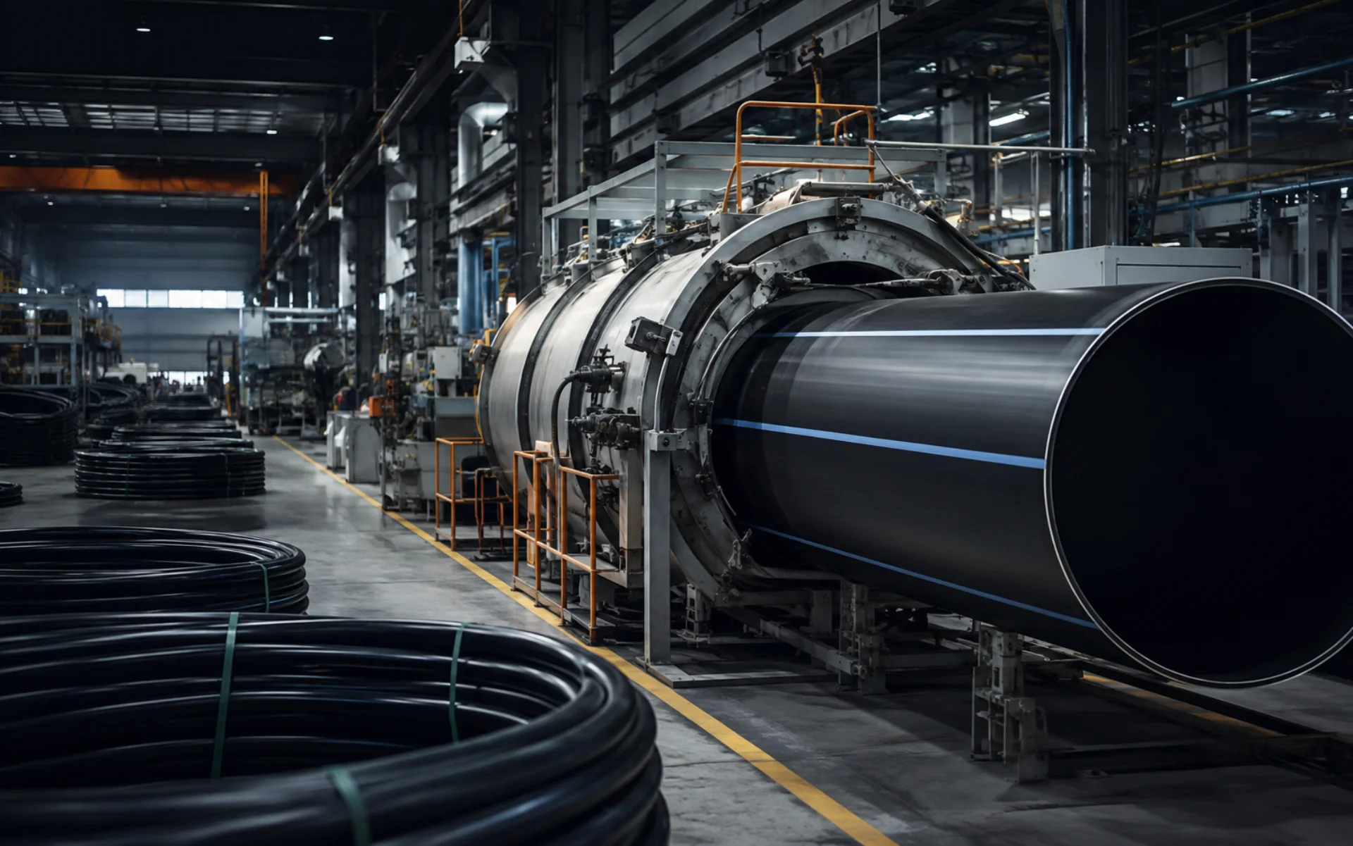Illustrative modern pipe production